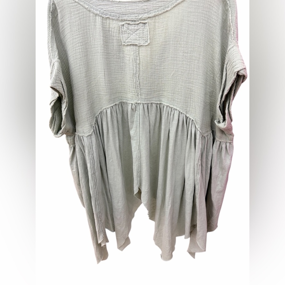 Free People Sage Sugar Rush Babydoll top Small NWT - Picture 6 of 6
